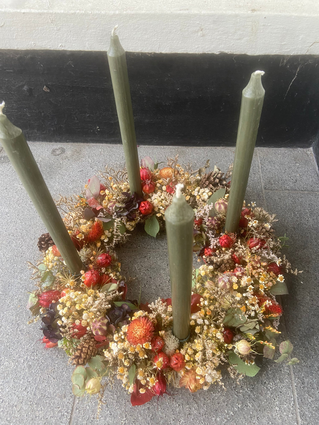 Evighed Adventskrans med stagelys